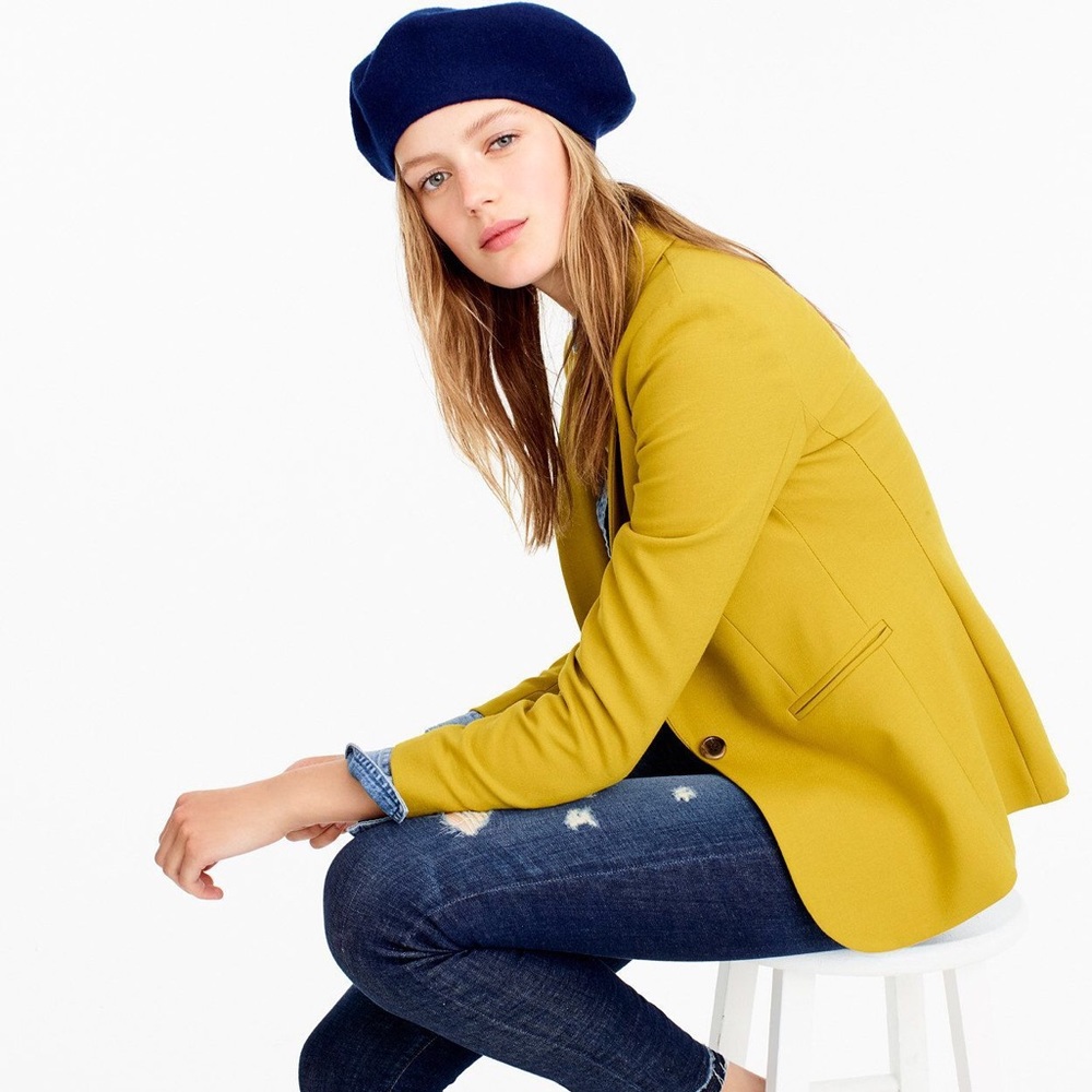 J. Crew Parke Blazer in Soft Chartreuse Size 6P